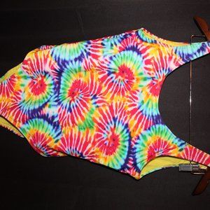 Sunsations Colorful One Piece Bathing Suit Women's Large